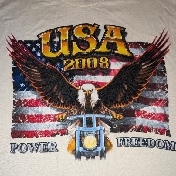 NWT USA 2008 Cream T-Shirt - Picture 1 of 6